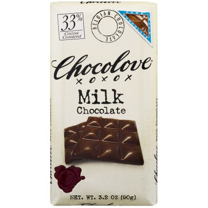 CHOCOLOVE XOXOX - MILK CHOCOLATE - 33% - 3.2oz