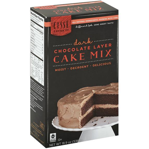 CISSE COCOA Co. - DARK CHOCOLATE LAYER CAKE MIX - 18.9oz