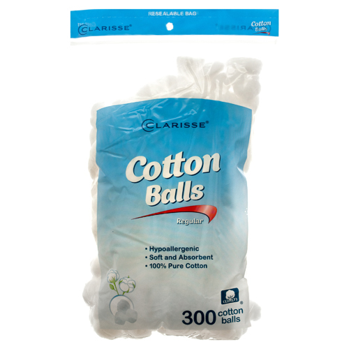CLARISSE - COTTON BALLS - (Regular) - 300 Cotton Balls