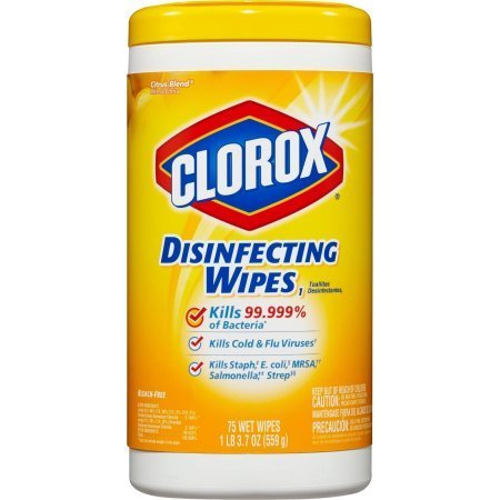 CLOROX - DISINFECTING WIPES (Crisp Lemon) - 75 WET WIPES 1LB 3.7oz