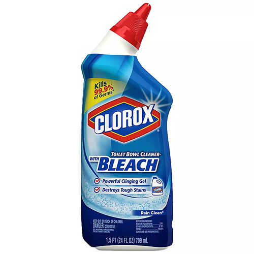 CLOROX - TOILET BOWL CLEANER /W BLEACH - (Rain Clean) - 24oz
