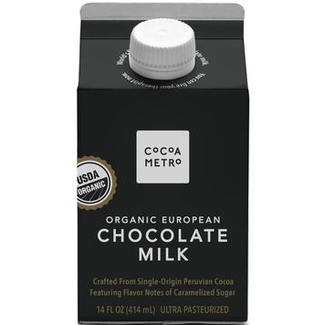 COCOA METRO - ORGANIC EUROPEAN CHOCOLATE MILK - 14oz