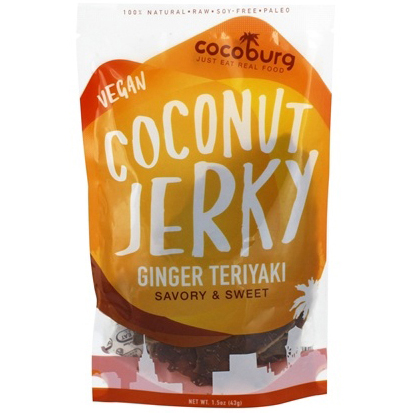 COCOBURG - VEGAN COCONUT JERKY - (Ginger Teriyaki) - 1.5oz