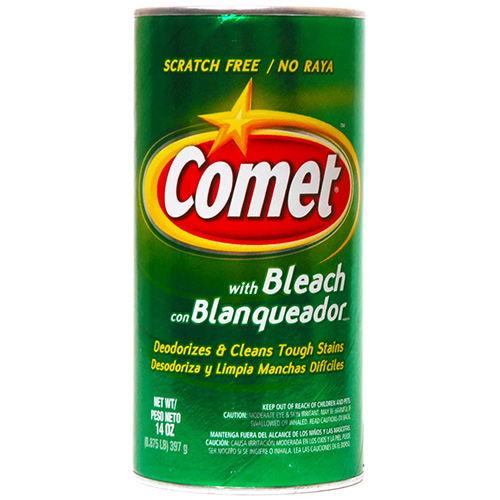 COMET - WITH BLEACH DEODORIZES & CLEANS TOUGH STAINS - 14oz