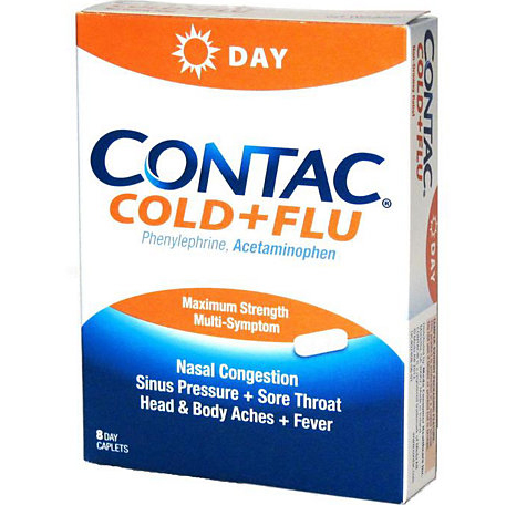 CONTAC - (Cold + Flu) - 8TABLETS