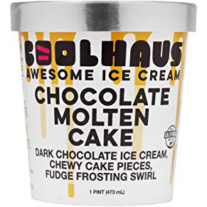 COOLHAUS - AWESOME ICE CREAM - GLUTEN FREE - CHOCOLATE MOLTEN CAKE - 16oz