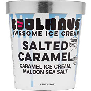 COOLHAUS - AWESOME ICE CREAM - GLUTEN FREE - SALTED CARAMEL - 16oz