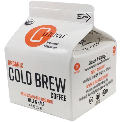 CULTIVO - ORGANIC COLD BREW COFFEE - (Half & Half) - 8oz