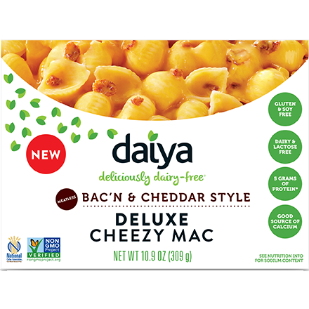 DAIYA - DELUXE CHEEZY MAC - GLUTEN FREE - (Bac'N & Cheddar Style) - 10.6oz