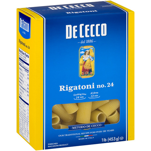 DE CECCO - NO.24 Rigatoni - 1LB