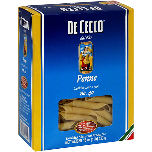 DE CECCO - NO.40 Penne Lisce - 1LB