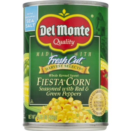 DEL MONTE - FRESH CUT FIESTA CORN - NON GMO - 15.5oz