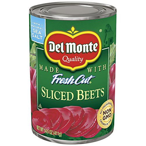 DEL MONTE - FRESH CUT SLICED BEETS - NON GMO - 14.5oz
