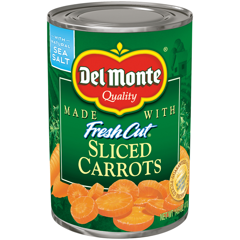 DEL MONTE - FRESH CUT SLICED CARROTS - NON GMO - 14.5oz
