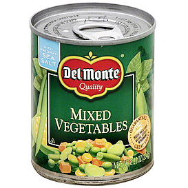 DEL MONTE - FRESH CUT WHOLE MIXED VEGETABLES - NON GMO - 8.25oz