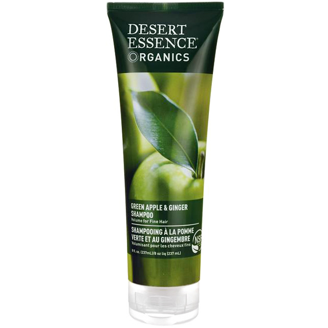 DESERT ESSENCE - SHAMPOO - (Green Apple & Ginger Volume for Fine Hair) - 8oz