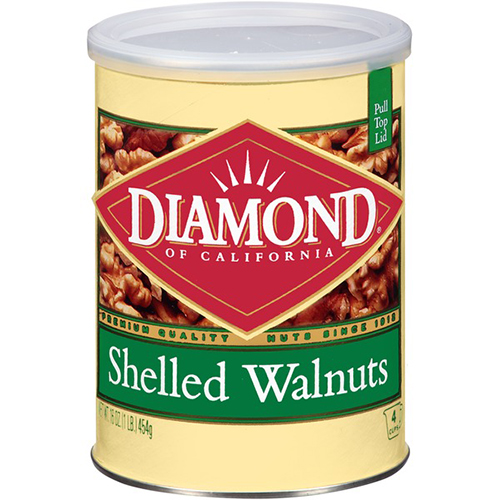 DIAMOND - SHELLED WALNUTS - 16oz