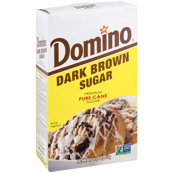 DOMINO - DARK BROWN SUGAR PURE CANE - NON GMO - 16oz