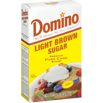 DOMINO - LIGHT BROWN SUGAR PURE CANE - NON GMO - 16oz