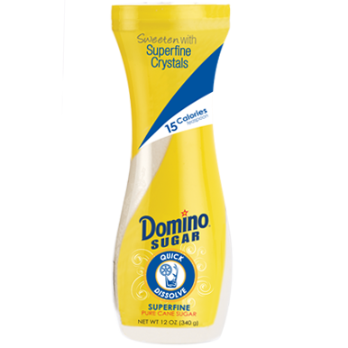 DOMINO SUGAR - NON GMO - Superfine - 12oz