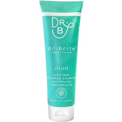 DR.BRITE - NATURAL ACTIVATED CHARCOAL WHITENING TOOTHPASTE - (Mint) - 5oz