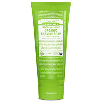 DR.BRONNER'S - ORGANIC SHAVING SOAP SMOOTH & MOISTURIZING - (Lemongrass Lime) - 7oz