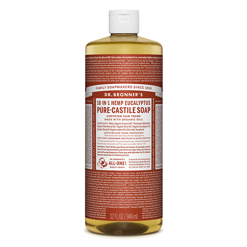 DR.BRONNER'S - PURE CASTILE SOAP - (Hemp Eucalyptus) - 32oz