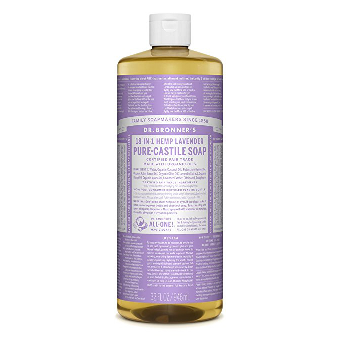 DR.BRONNER'S - PURE CASTILE SOAP - (Hemp Lavender) - 32oz