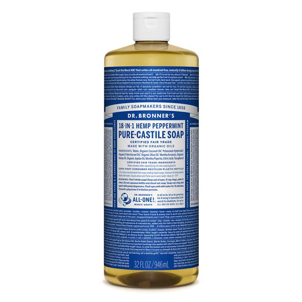 DR.BRONNER'S - PURE CASTILE SOAP - (Hemp Peppermint) - 32oz