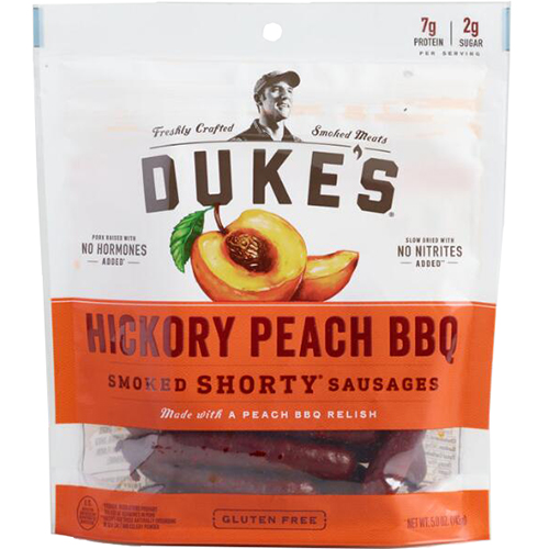 DUKE'S - SMOKED SHORTY SAUSAGES - (Hickory Peach BBQ) - 5oz