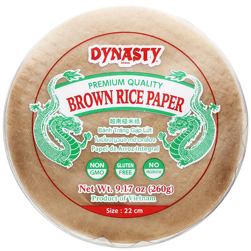 DYNASTY - BROWN RICE PAPER - NON GMO - GLUTEN FREE - 9.17oz