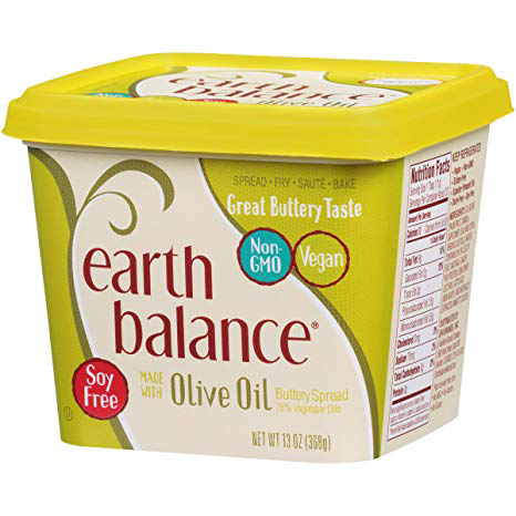 EARTH BALANCE - SOY FREE BUTTERY SPREAD - (Olive Oil) - 13oz