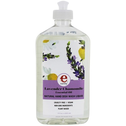 EARTHY - NATURAL HAND DISH WASH LIQUID - NON GMO - VEGAN - (Lavender Chamomile) - 17oz