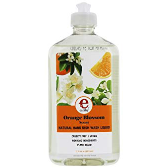 EARTHY - NATURAL HAND DISH WASH LIQUID - NON GMO - VEGAN - (Orange Blossom) - 17o