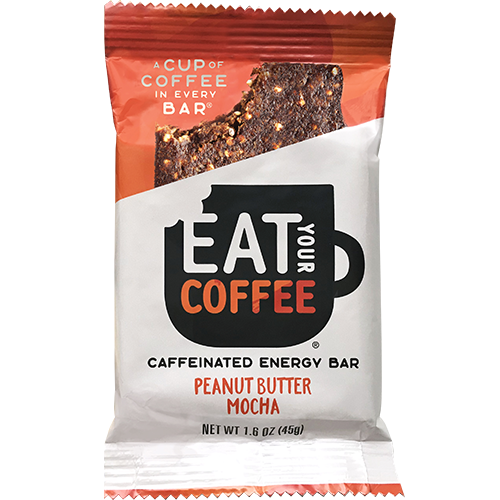 EAT YOUR COFFEE - CAFFEINATED SNACK BAR - (Peanut Butter Mocha) - 1.6oz