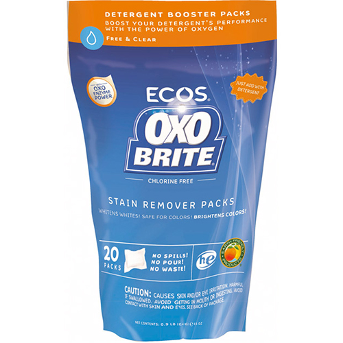 ECOS - OXO BRITE STAIN REMOVER PACKS - 20PCS 15oz