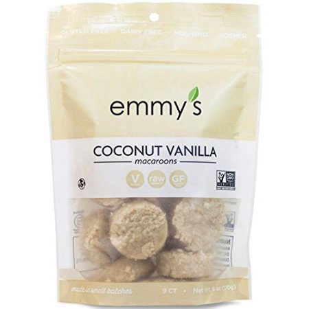 EMMY'S - ORGANIC COCONUT COOKIES - NON GMO - GLUTEN FREE - VEGAN - (Vanilla Bean) - 6oz