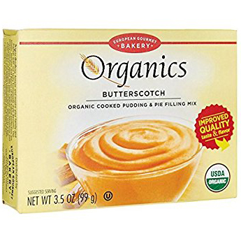 EUROPEAN GOURMET BAKERY - ORGANICS ORGANIC COOKED PUDDING & PIE FILLING MIX - BAKING - (Butterscotch