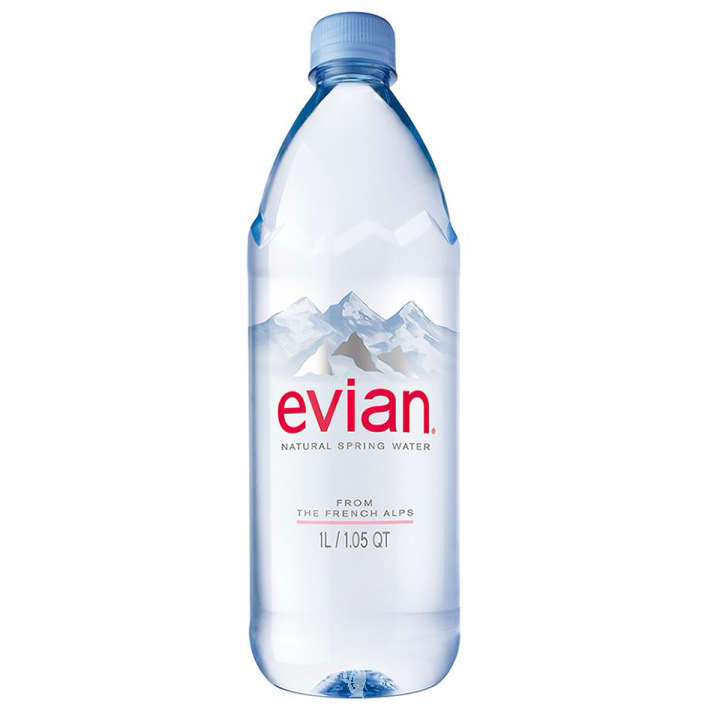 EVIAN - NATURAL SPRING WATER - 1L