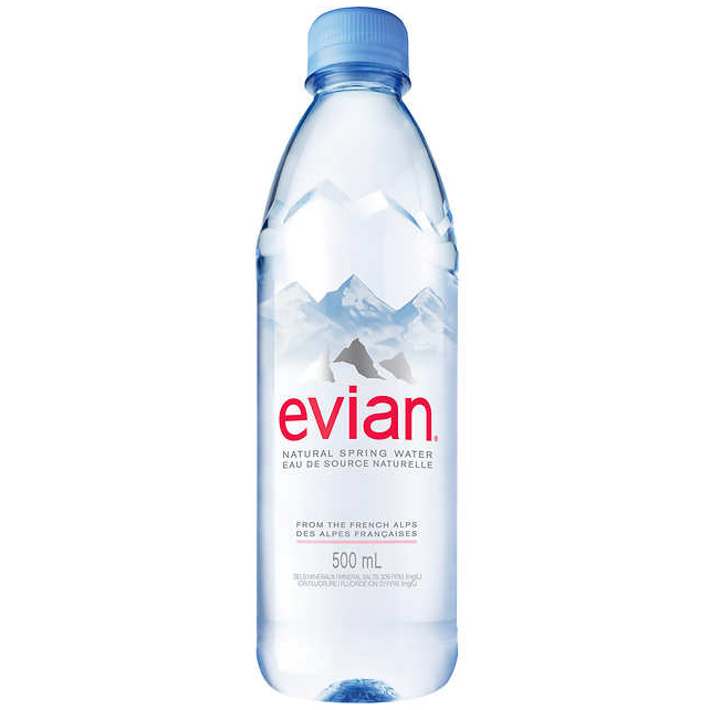 EVIAN - NATURAL SPRING WATER - 500ml