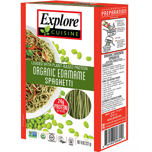 EXPLORE CUISINE - LOADED /W PLANT BASED PROTEIN - (Edamame Spaghetti) - 8oz