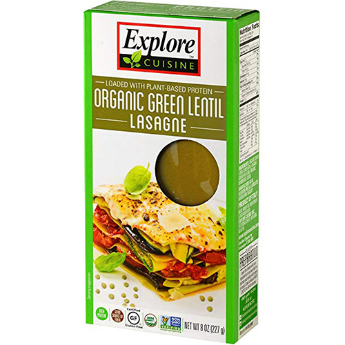 EXPLORE CUISINE - LOADED /W PLANT BASED PROTEIN - (Green Lentil Lasagne) - 8oz