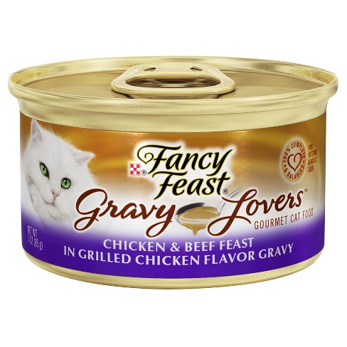 FANCY FEAST - (Chicken & Beef Feast | In Roasted Chicken Flavor Gravy) - 3oz