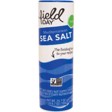 FIELD DAY - COARSE MEDITERRANEAN SEA SALT - NON GMO - 24.7oz