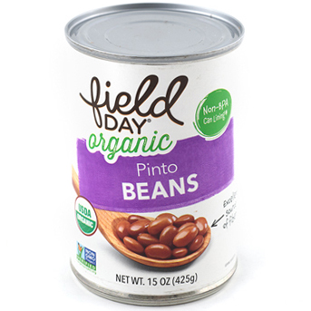 FIELD DAY - ORGANIC PINTO BEANS - NON GMO - 15oz