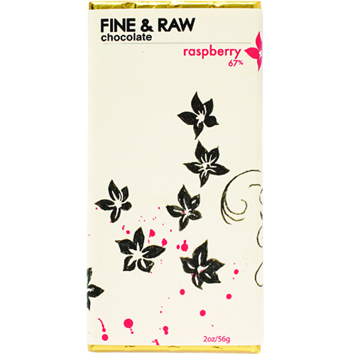 FINE & RAW CHOCOLATE - (67% Raspberry) - 2oz