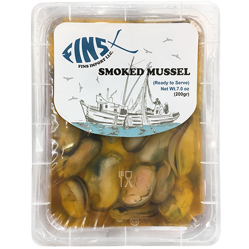 FINS IMPORT LLC - SMOKED MUSSEL IN OIL - 7oz