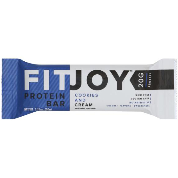 FIT JOY - PROTEIN BAR - (Cookies and Cream) - 2.11oz