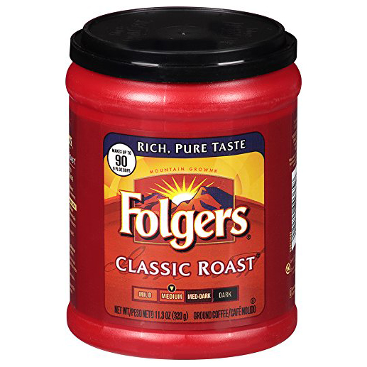 FOLGERS - CLASSIC ROAST - MEDIUM - 11.3oz