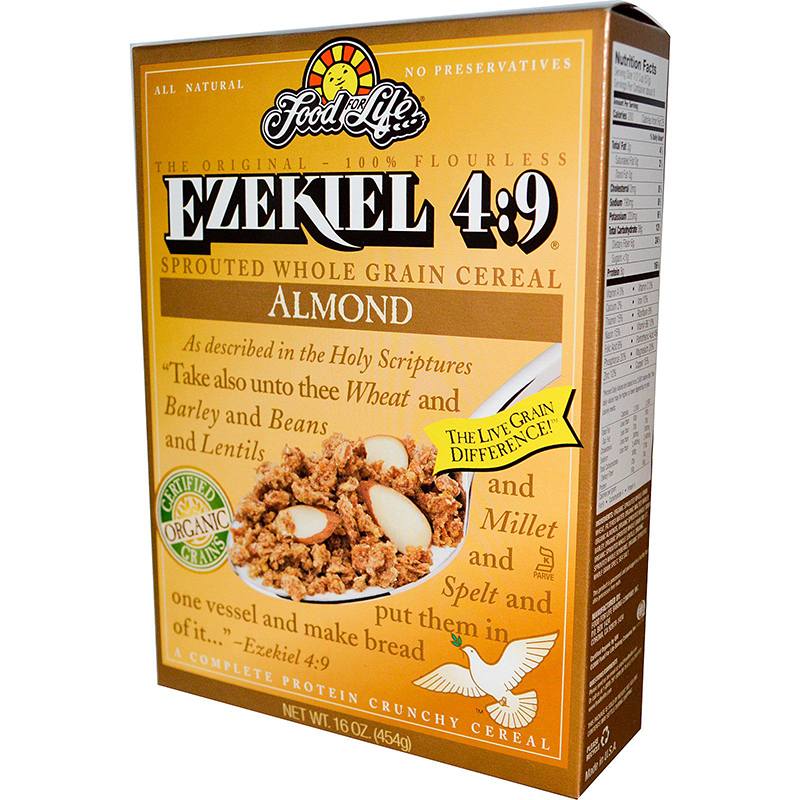 FOOD FOR LIFE - SPROUTED GRAIN CRUNCHY CEREAL EZEKIEL 4:9 - (Almond) - 16oz